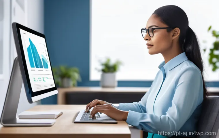 증강인지 기술이 직장 내 소통 방안에 미치는 영향 - **Prompt 1: Empowered Professional with Intelligent Assistant**
"A confident, focused profession...
