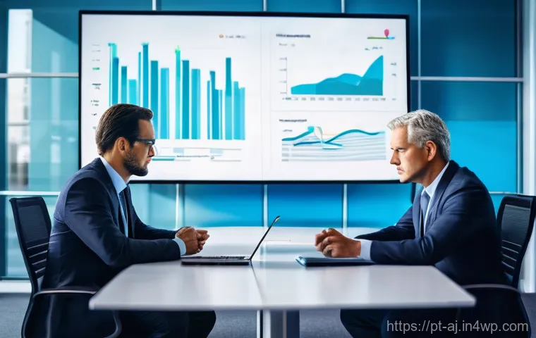 증강인지 기술이 직장 내 소통 방안에 미치는 영향 - **Prompt 2: Seamless Global Collaboration**
    "A diverse team of professionals (men and women, var...